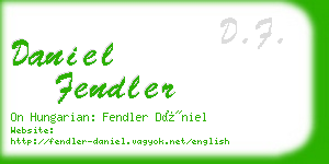 daniel fendler business card